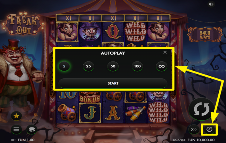 Freak Out ИСПОЛЬЗУЙТЕ АВТОВОСПРОИЗВЕДЕНИЕ.