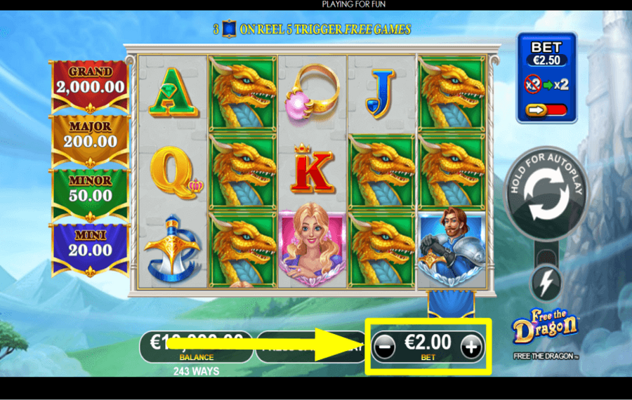 Free The Dragon УСТАНОВИТЕ СТАВКУ.