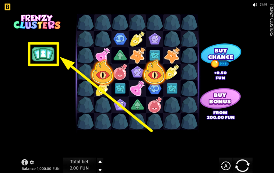 Frenzy Clusters CHOOSE YOUR HERO.