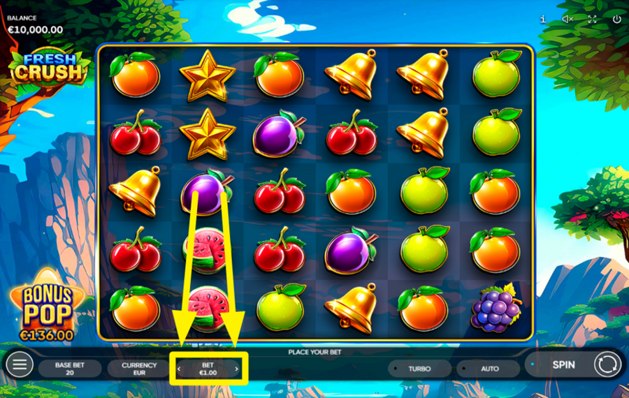 Fresh Crush ESPECIFICA TU APUESTA.