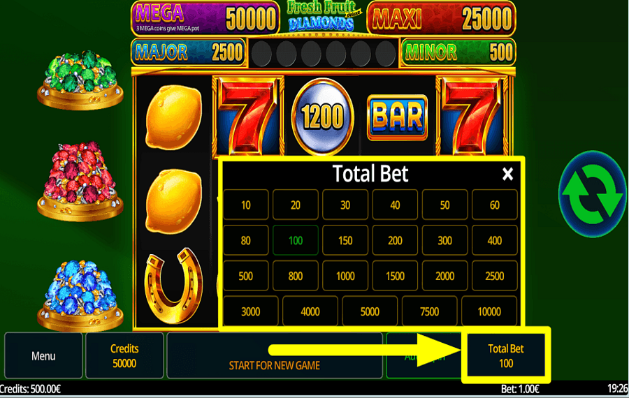 Fresh Fruit Deluxe Diamonds DECIDE YOUR STAKE.