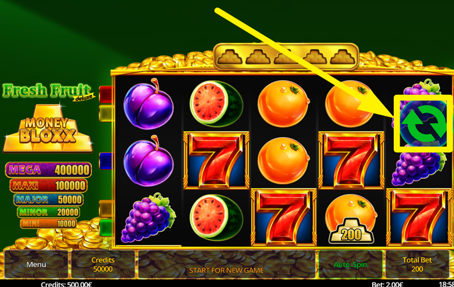 Fresh Fruit Deluxe Money Bloxx SPIN FOR SUCCESS!