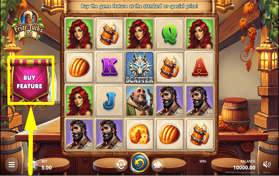 Friar Tucks Inn COLLECTIONNEZ DES JEUX SUPPLÉMENTAIRES.