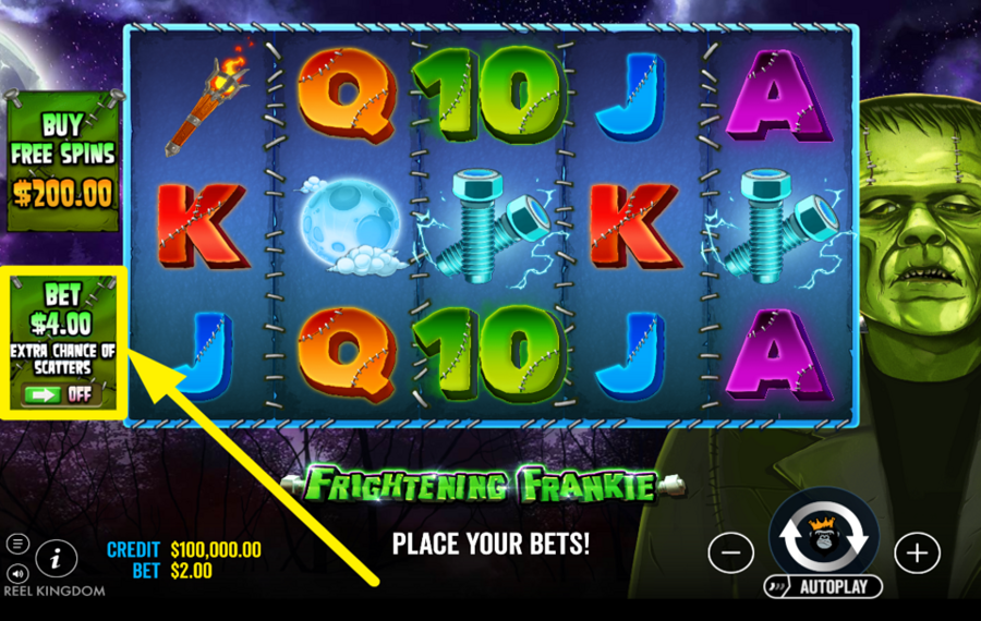 Frightening Frankie NUTZEN SIE DEN VORAUSEINSATZ.