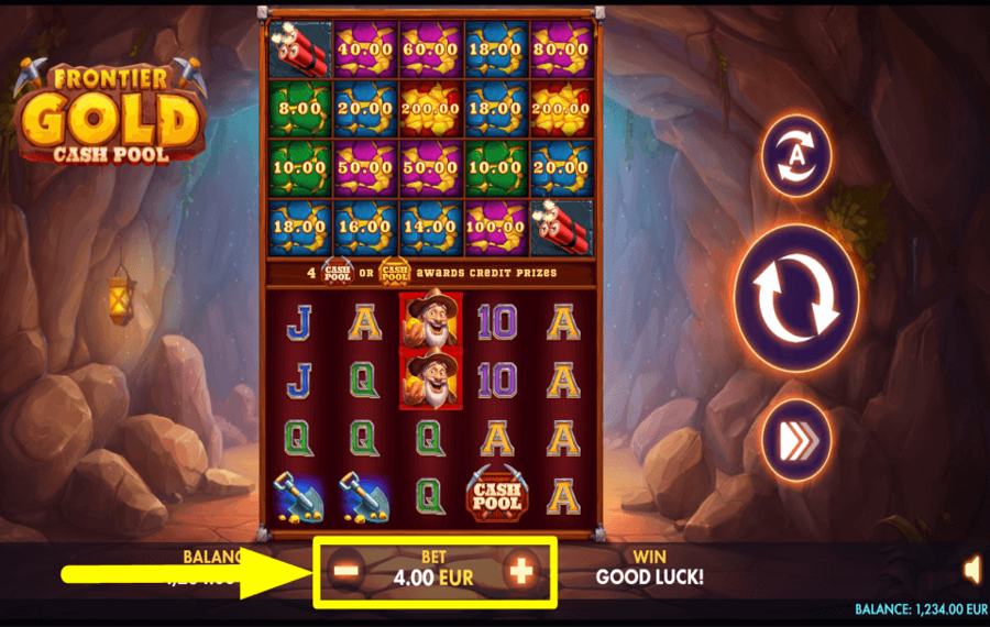 Frontier Gold Cash Pool ASSIGN YOUR BET.