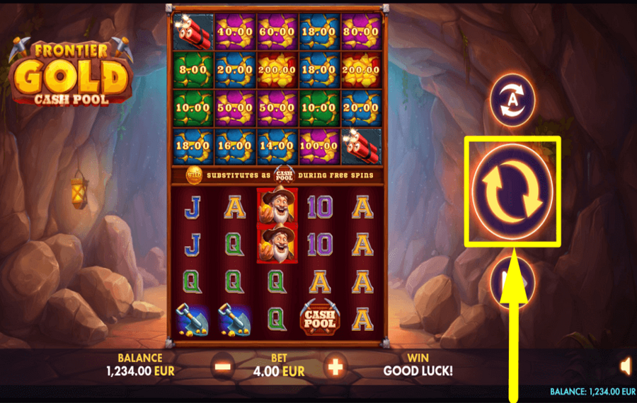 Frontier Gold Cash Pool AIM FOR REWARDS.