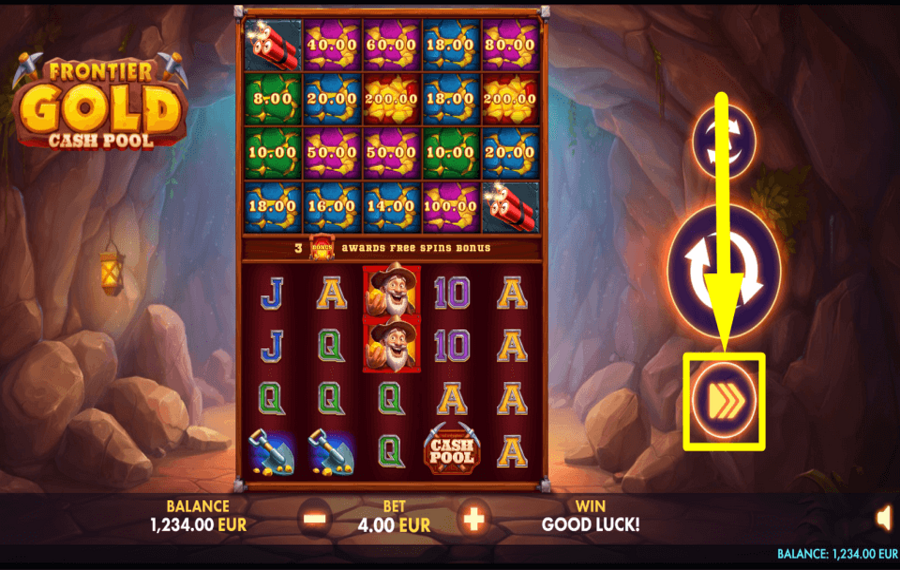 Frontier Gold Cash Pool ACTIVATE TURBO MODE.