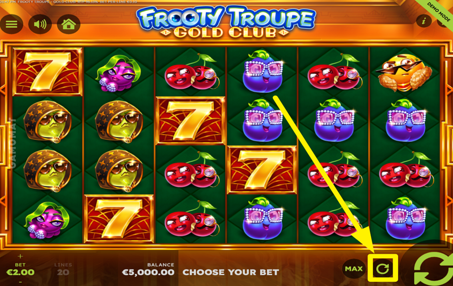 Frooty Troupe Gold Club BENUTZE DIE AUTOPLAY-FUNKTION.