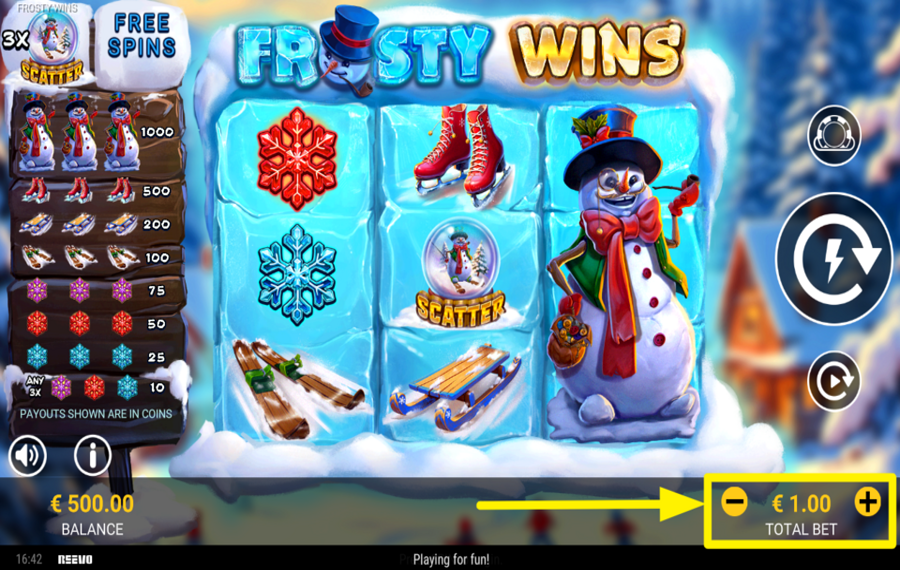 Frosty Wins ASSIGN A BET VALUE.