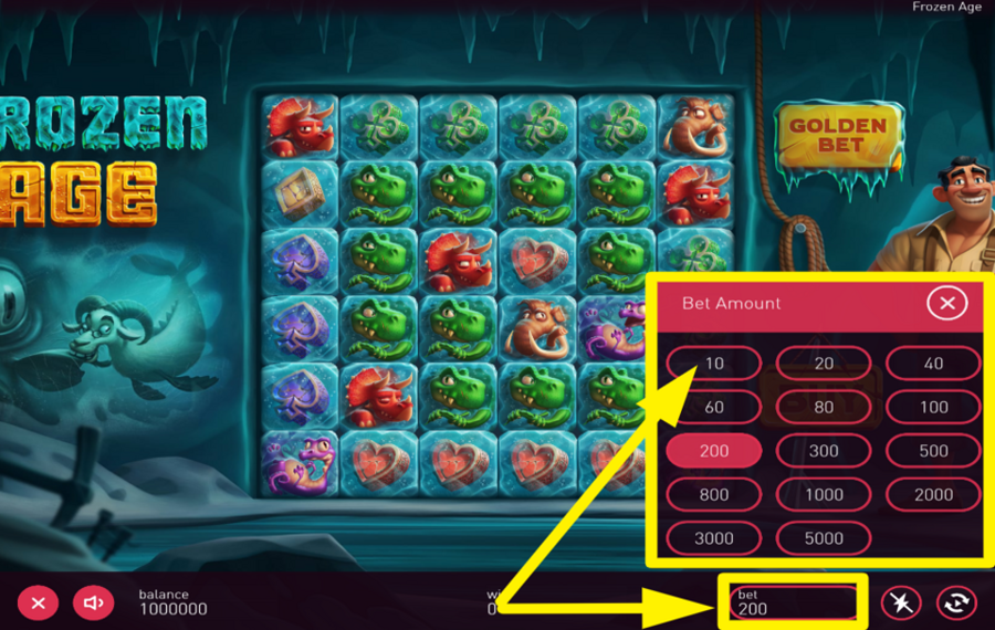 Frozen Age DECIDE ON YOUR WAGER.