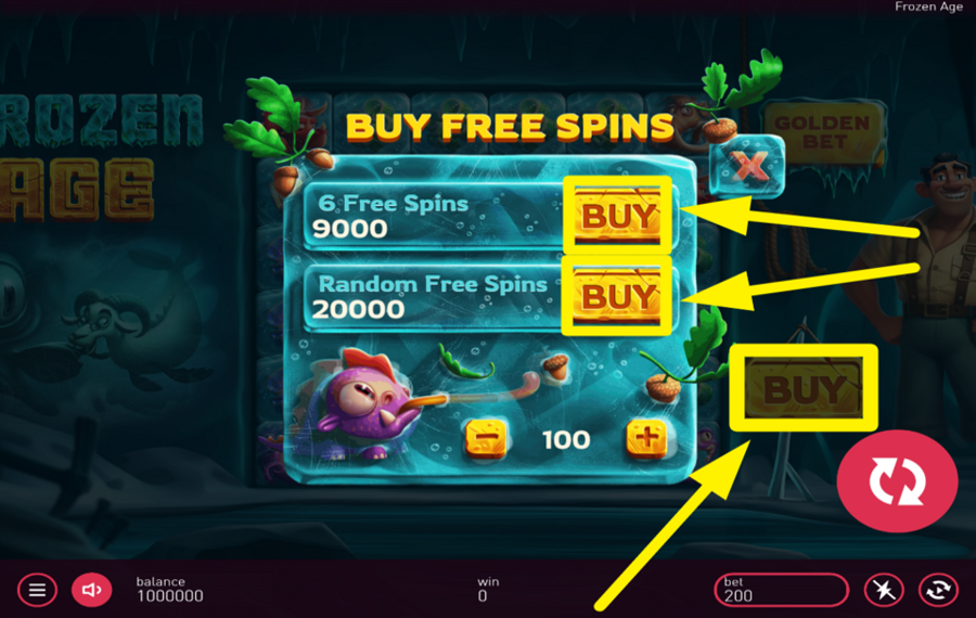 Frozen Age UNLOCK FREE SPINS.