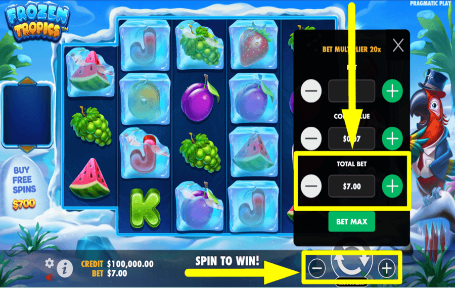 Frozen Tropics SECURE THE TOTAL BET.