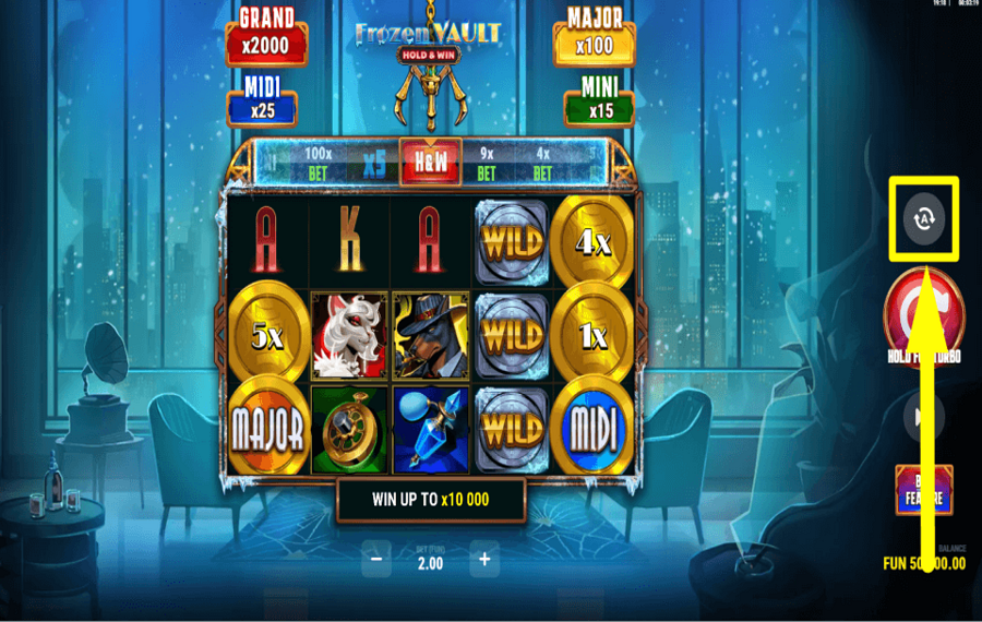 Frozen Vault Hold and Win ЗАПУСТИТЬ АВТОВОСПРОИЗВЕДЕНИЕ.