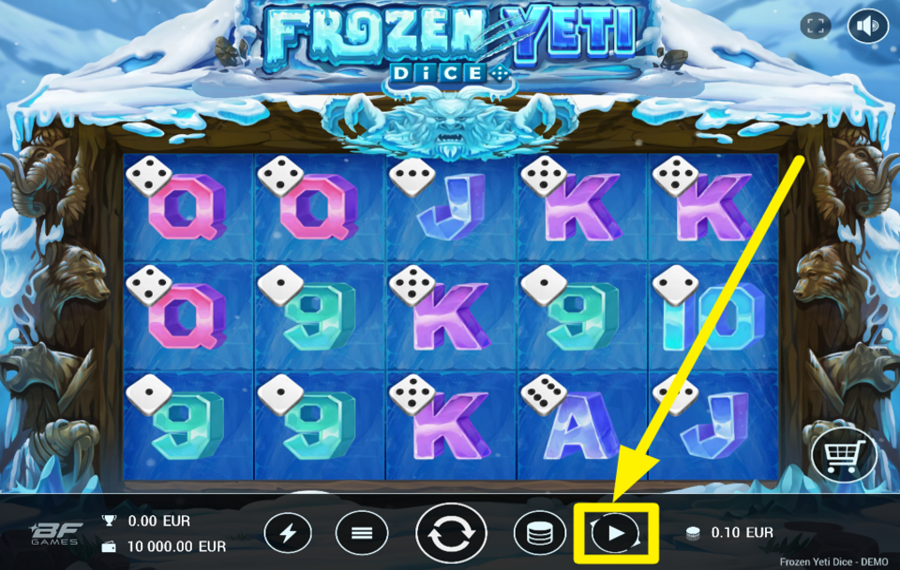 Frozen Yeti Dice TRIGGER AUTOMATIC PLAY.