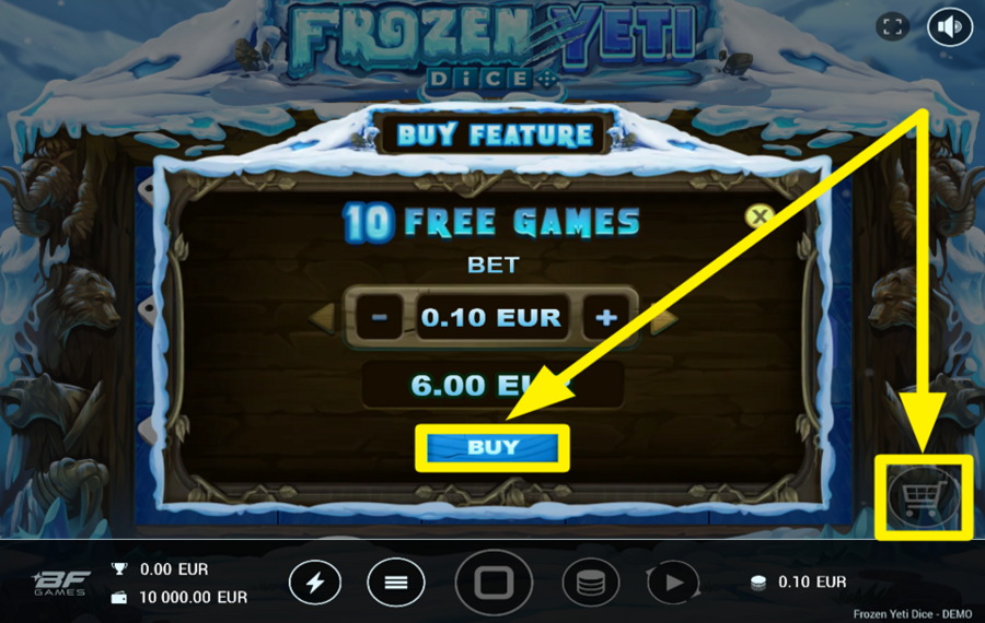 Frozen Yeti Dice BUY FREE GAMES.