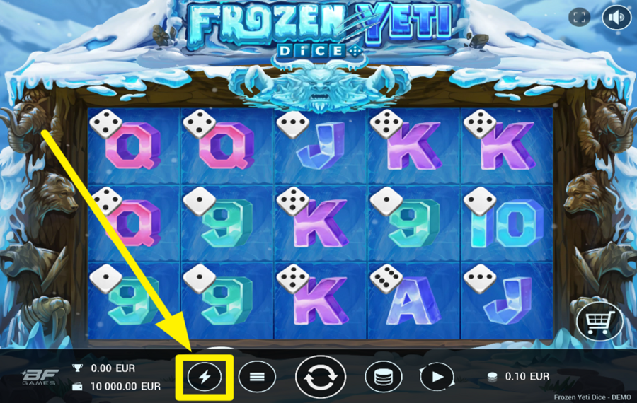 Frozen Yeti Dice ELEVATE THE TEMPO.