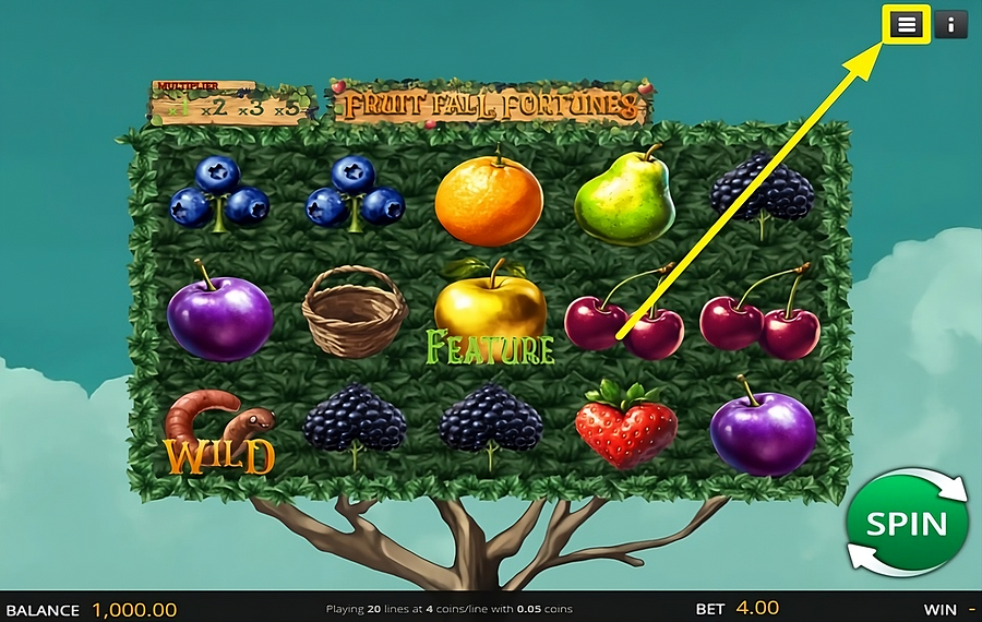 Fruit Fall Fortunes NUTZEN SIE DEN AUTOMATISCHEN SPIN.