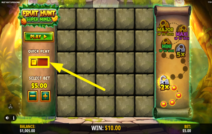 Fruit Hunt Super Mines ВКЛЮЧИТЬ БЫСТРУЮ ИГРУ.