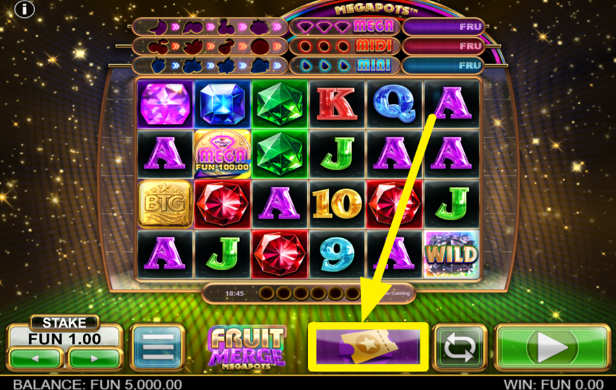 Fruit Merge Megapots SICHERN SIE SICH EINEN BONUS!