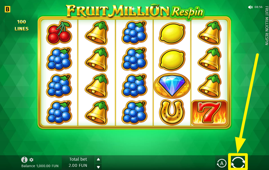 Fruit Million Respin КРУТИ ПЕДАЛИ И ВЫИГРЫВАЙ!