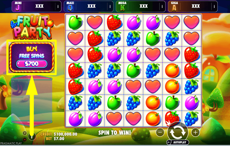 Fruit Party Oranje Jackpot ACQUIRE EXTRA TURNS.