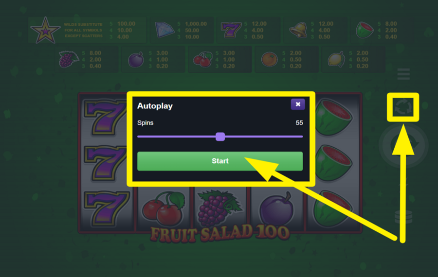 Fruit Salad 100 Déclenchez la lecture automatique.