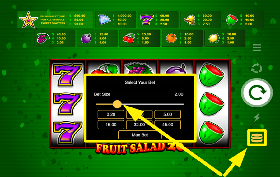 Fruit Salad 20 DÉCIDEZ DE VOTRE MISE.