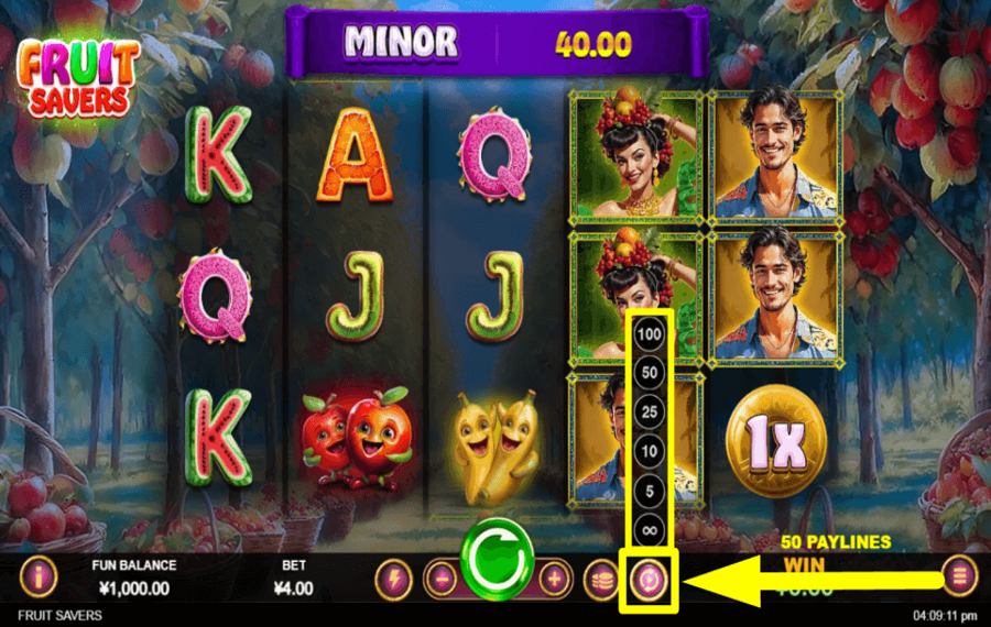 Fruit Savers DÉMARRER LA LECTURE AUTOMATIQUE.