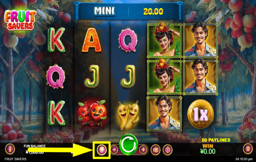 Fruit Savers ACCÉLÉREZ LE JEU.