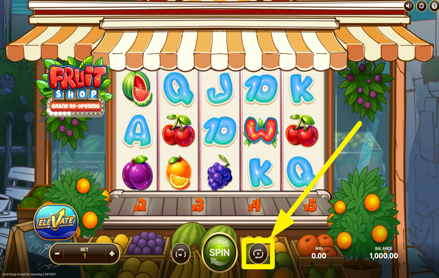 Fruit Shop Grand Re Opening UTILIZZA LE SPIN AUTOMATIZZATE.