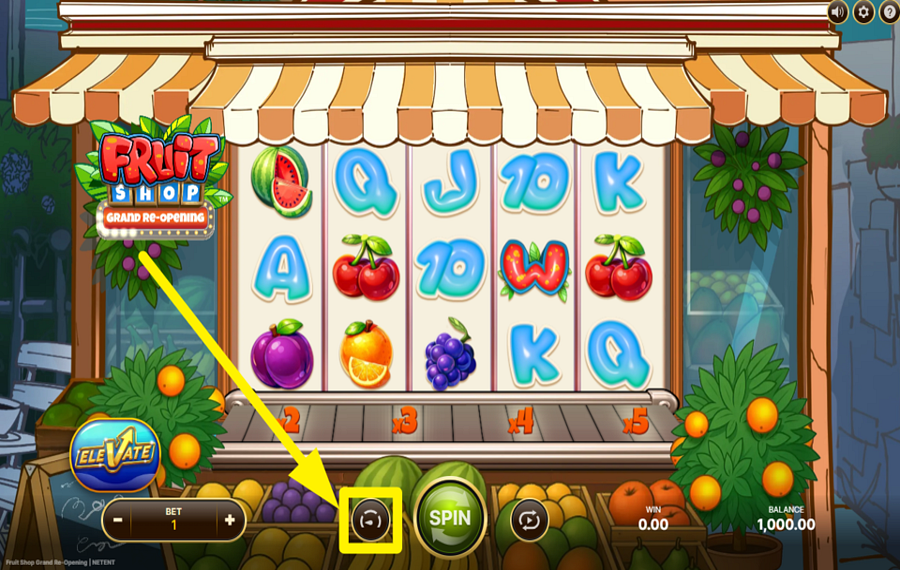 Fruit Shop Grand Re Opening ACCELERA LE ROTAZIONI.