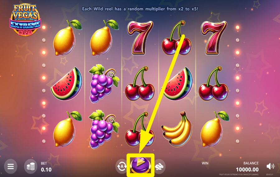 Fruit Vegas Extreme x125 ENTER THE ACTION!