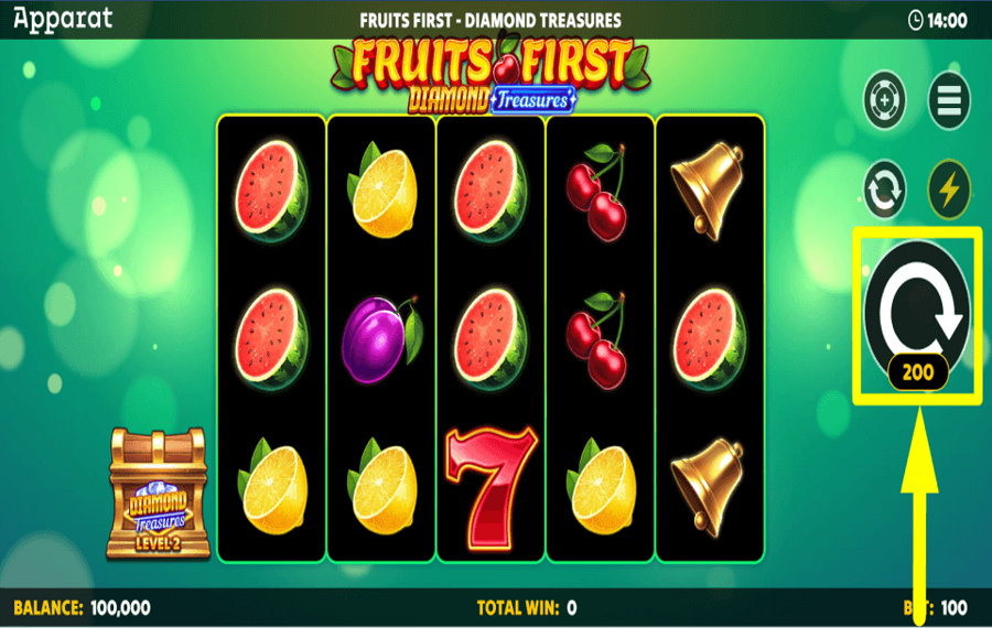 Fruits First Diamond Treasures COMMIT TO WIN.