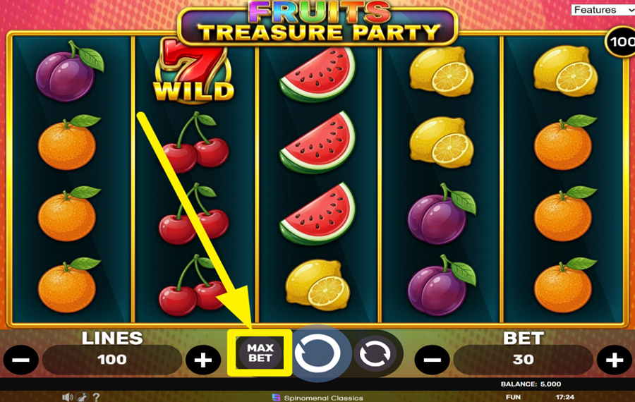 Fruits Treasure Party APUESTA LA CANTIDAD MÁXIMA.