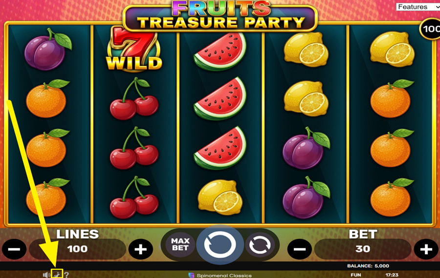 Fruits Treasure Party ACELERA LOS GIROS.