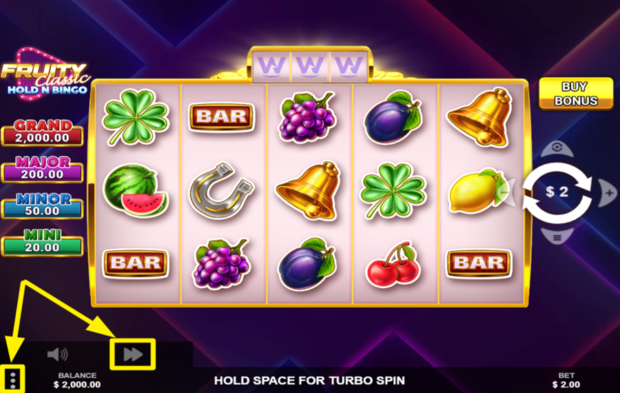 Fruity Classic Hold n Bingo AMP UP THE GAME.