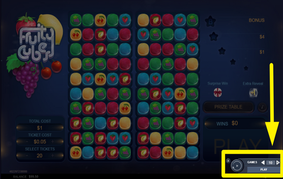 Fruity Cubes TRIGGER AUTOMATIC PLAY.