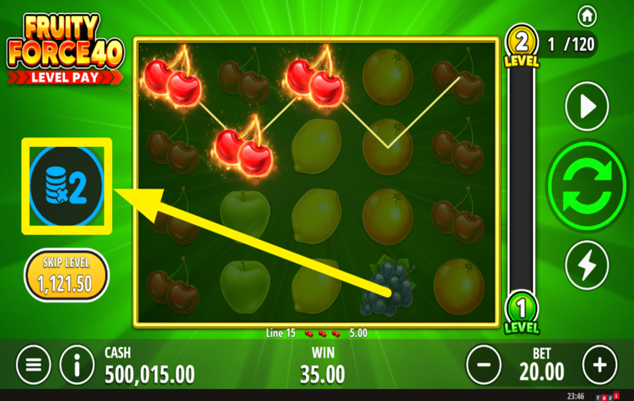 Fruity Force 40 TRY YOUR LUCK.
