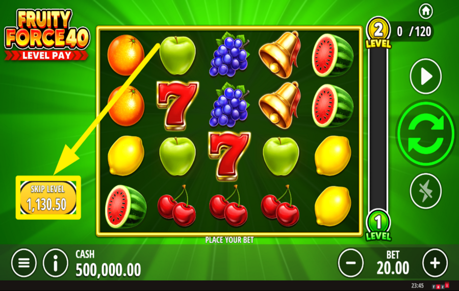 Fruity Force 40 SKIP A LEVEL.
