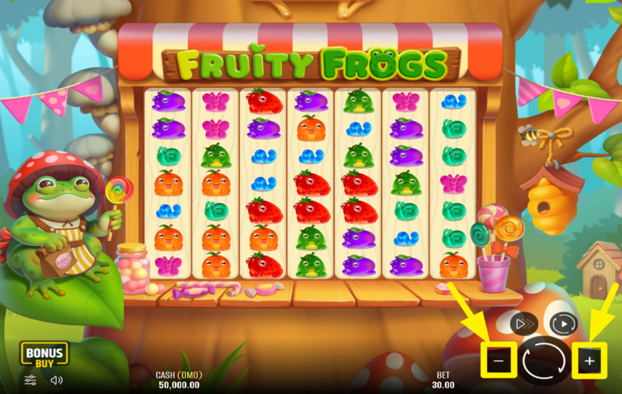Fruity Frogs GEBEN SIE IHREN EINSATZ AN.