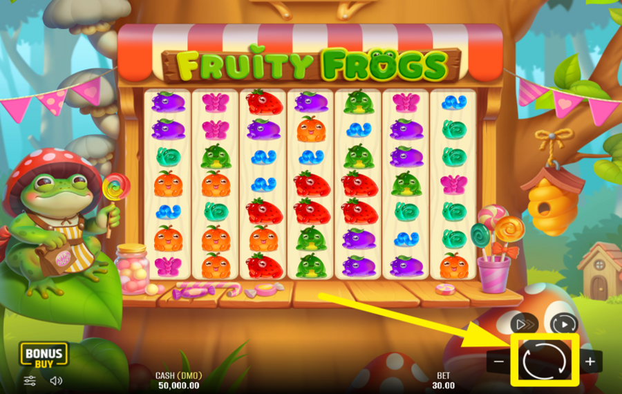 Fruity Frogs BEGINNEN SIE MIT IHREM SPIEL.
