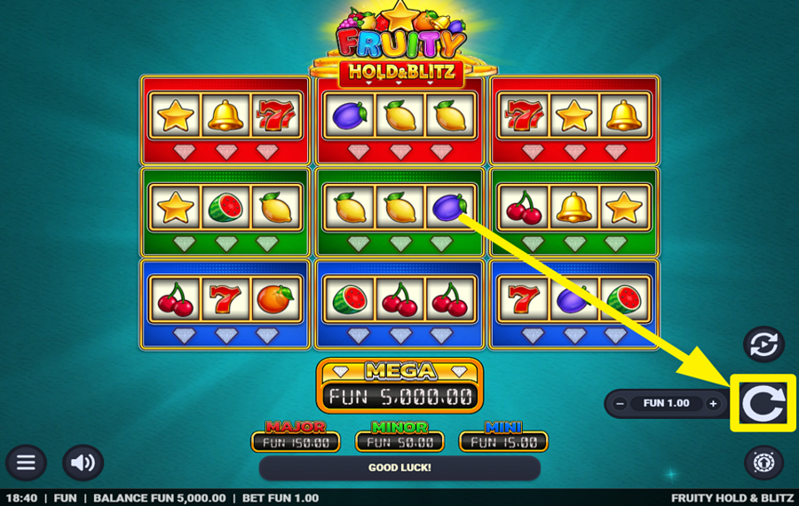 Fruity Hold and Blitz 興奮を燃え上がらせよう！