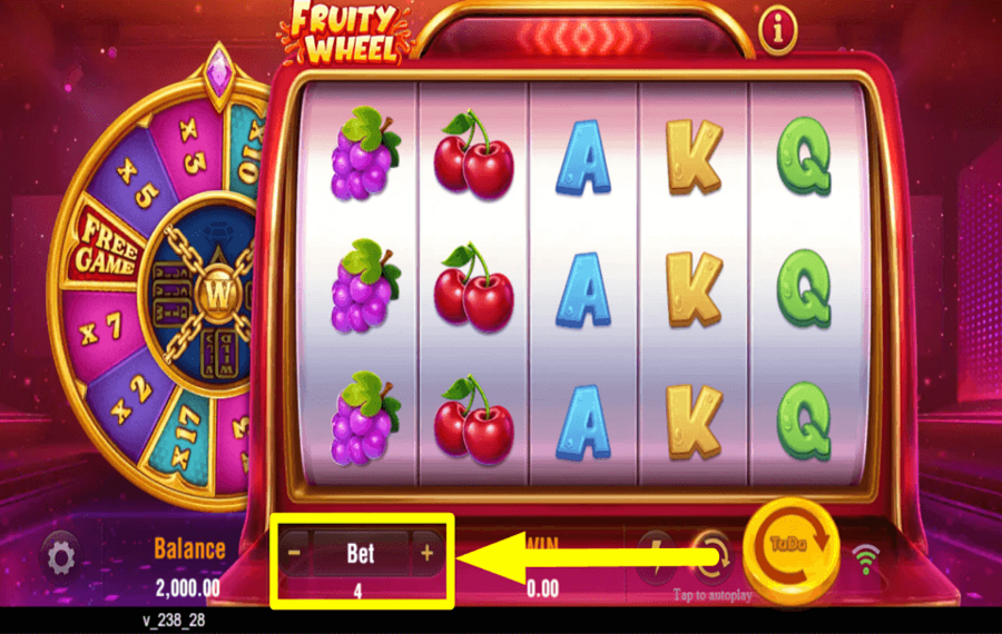 Fruity Wheel DECIDE YOUR WAGER.