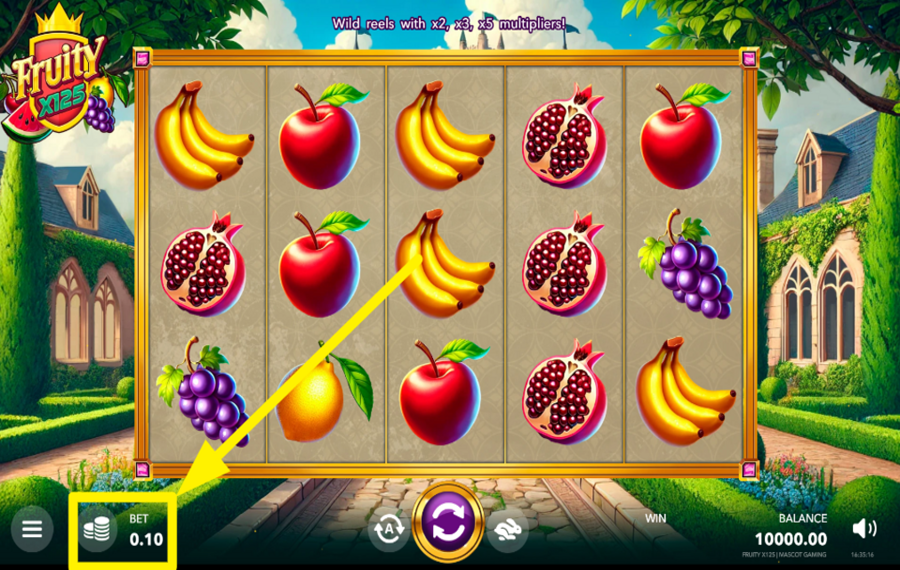 Fruity x125 ОПРЕДЕЛИТЕ СВОЮ СТАВКУ.