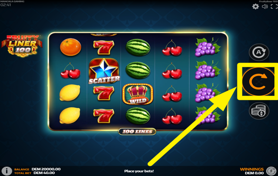 Fruityliner 100 ENTREZ DANS L'ACTION!