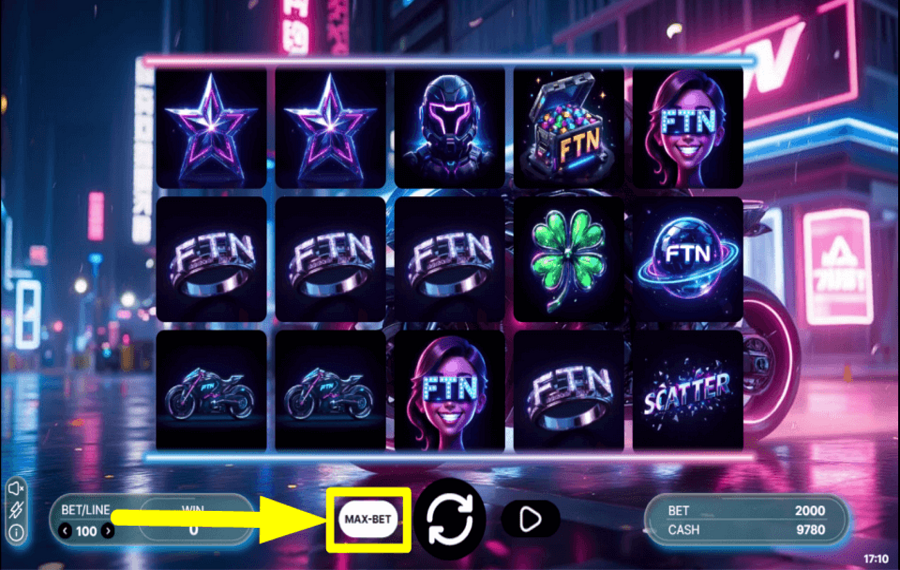 FTN Galactic 20 Reels НАЗНАЧАЙТЕ МАКСИМАЛЬНОЕ КОЛИЧЕСТВО КРЕДИТОВ.