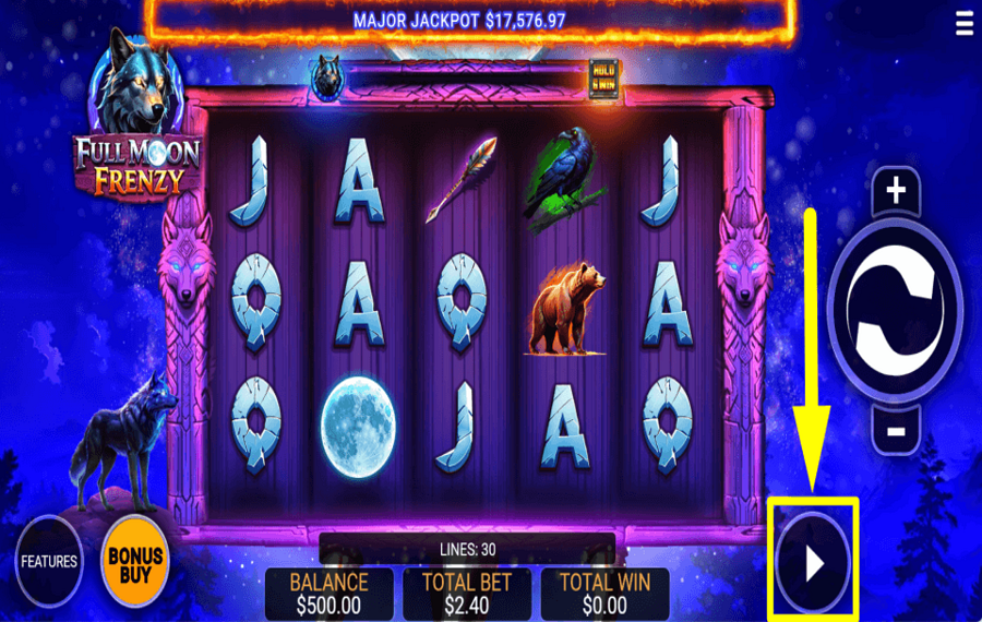 Full Moon Frenzy ПРИМЕНИТЬ АВТОВОСПРОИЗВЕДЕНИЕ.