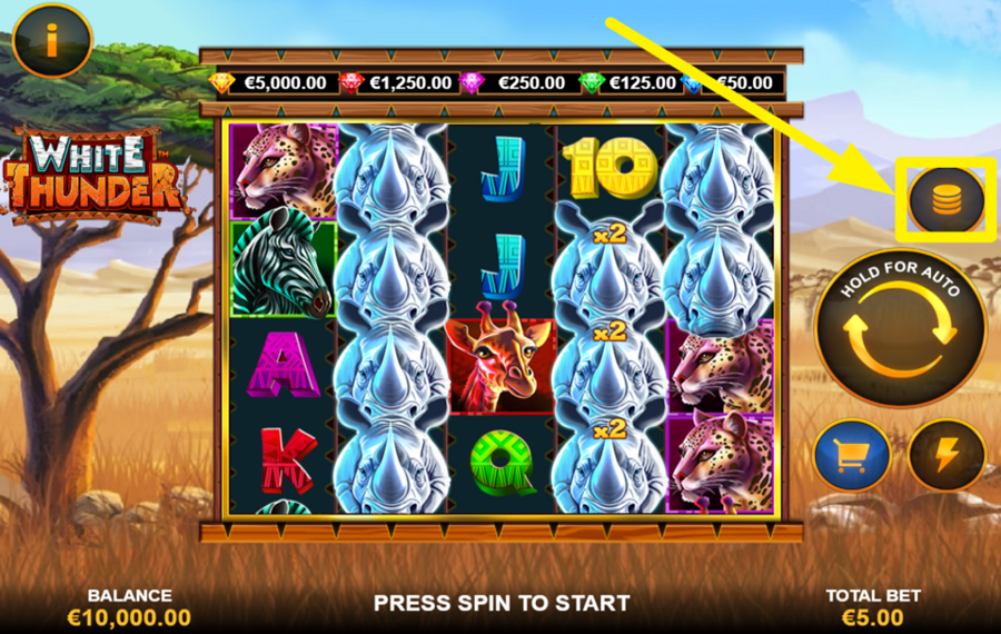 Full Moon White Thunder SPECIFY YOUR WAGER.