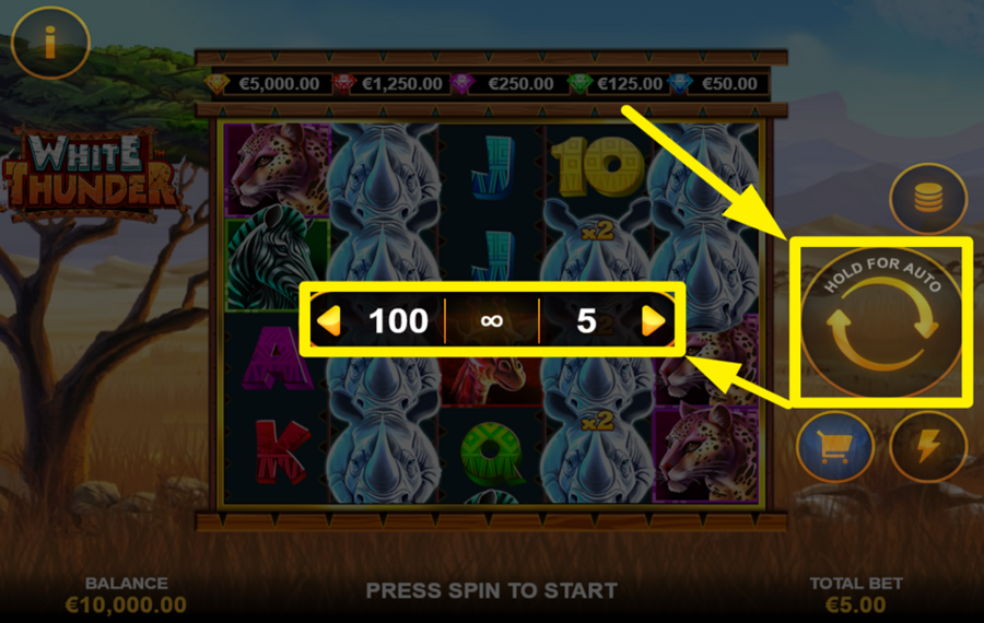 Full Moon White Thunder UTILIZE AUTOPLAY.