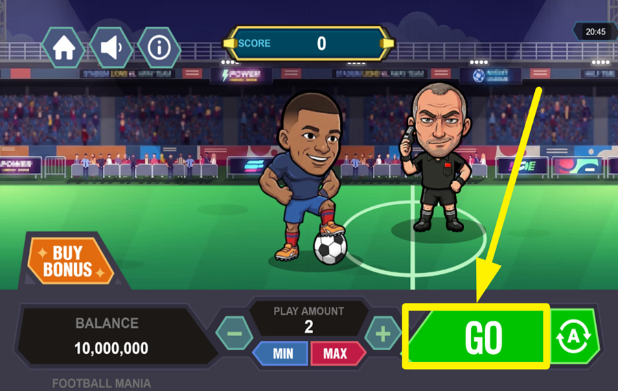 Funky Games Football Mania COMMENCEZ VOTRE ATTAQUE!